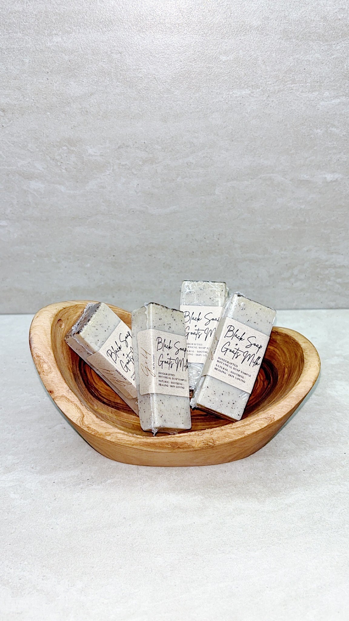 Black Soap + Goats Milk Botanical SOAP SAMPLE